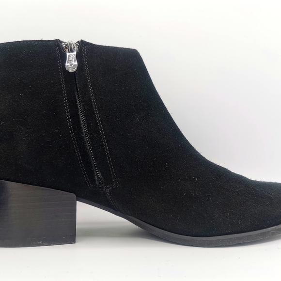 SIZE 9M ARTICA, Black Suede Ankle Rain / Winter Bootie EUC B59 - Picture 4 of 16